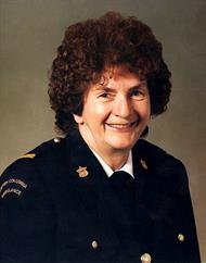 Elizabeth Davis in uniform circa 1988