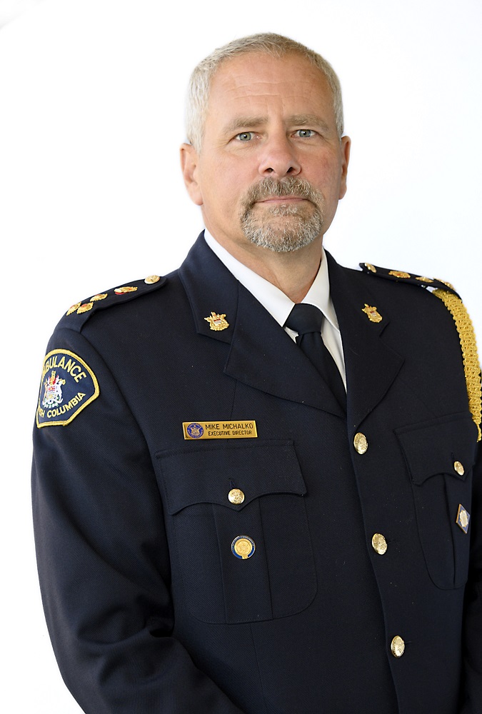 Mike Michalko in uniform - BCEHS’ Senior Provincial Executive Director of Strategic Initiatives.