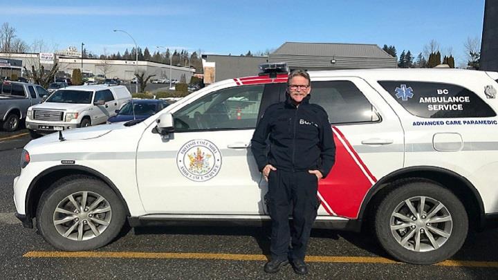 BC's longer-serving paramedic, Peter Marochi